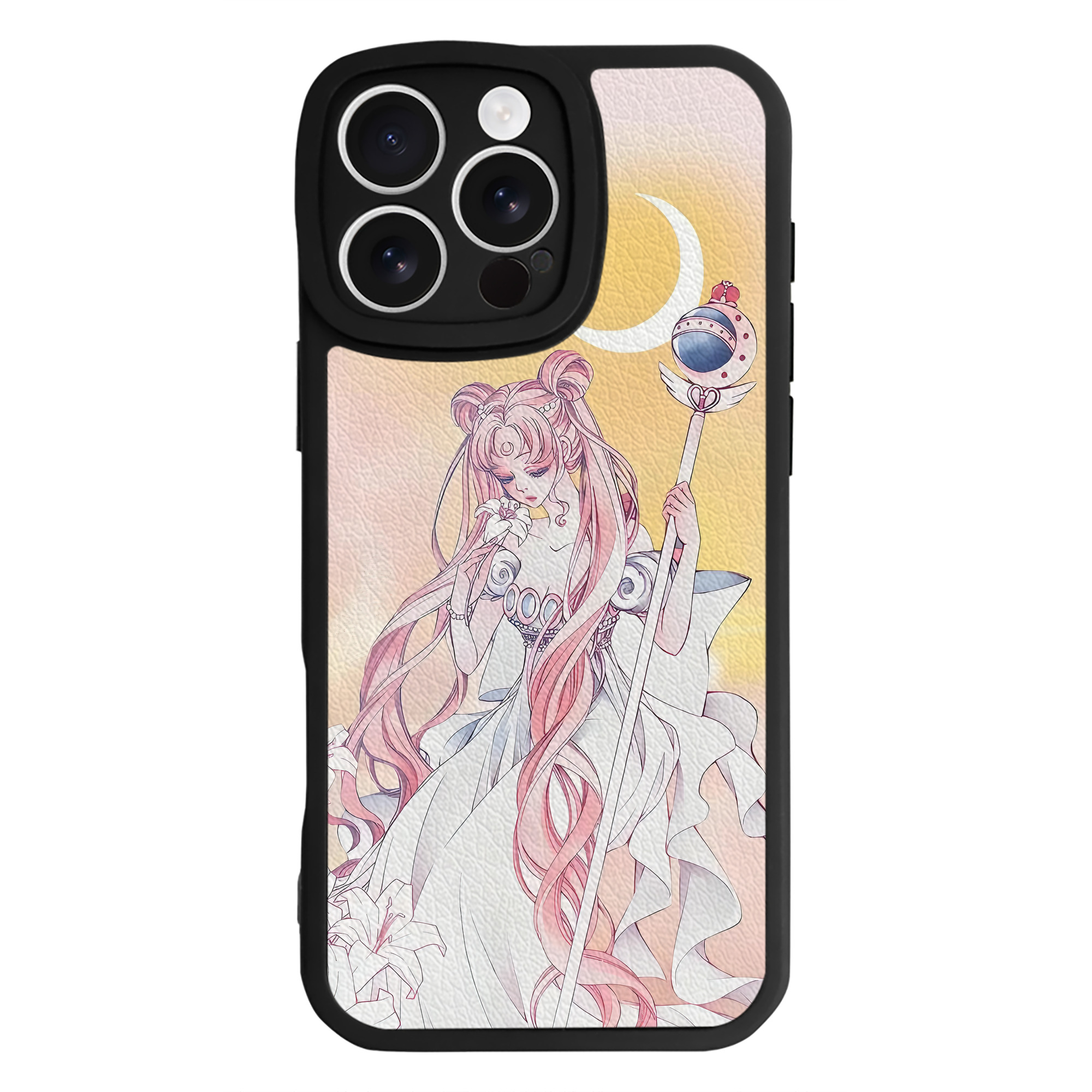 （画像用） 美少女戦士セーラームーン Sailor Moon 【iPhone 16シリーズ対応】シリコンスマホケース（レザー調） 材質：シリコン